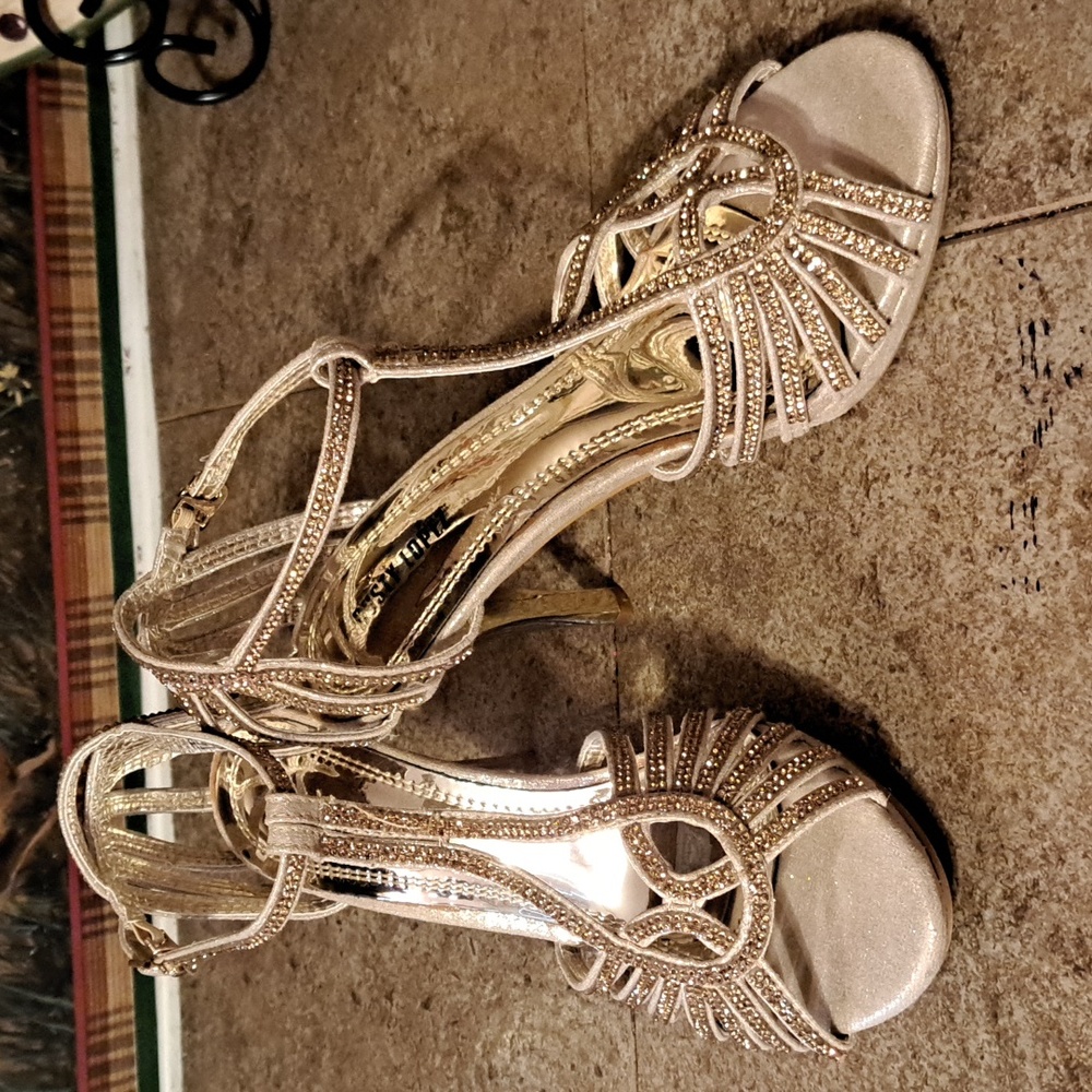 Rusty Lopez rhinestone heels